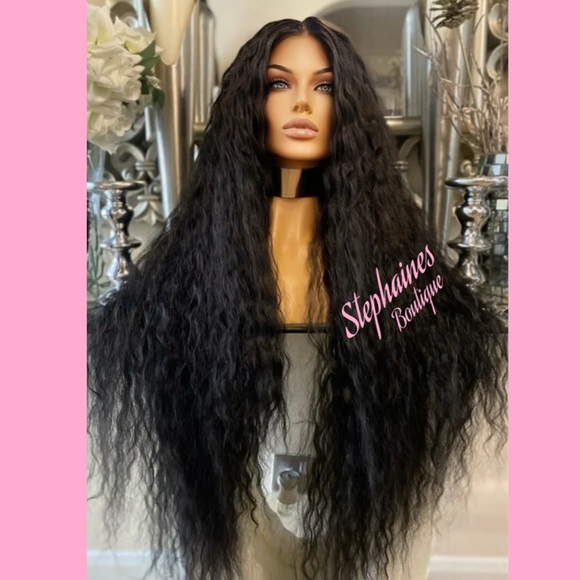 Human Hair Blended Lace Front Wig